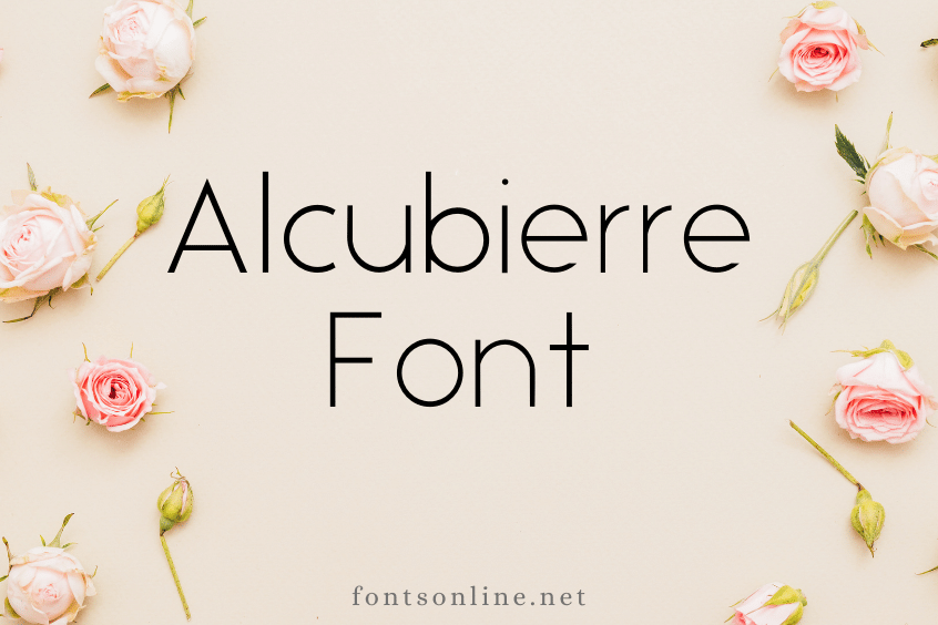 Alcubierre Font Sample