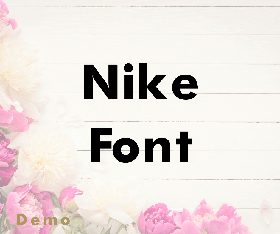 nike font