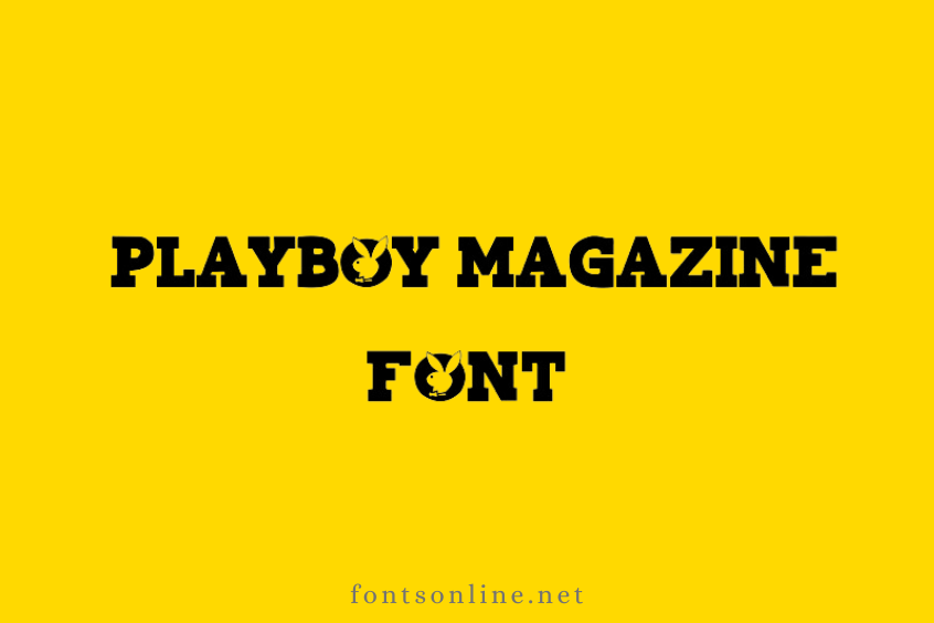 Playboy magazine font free download