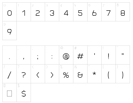 Superspace-Light-font-numbers-symbols