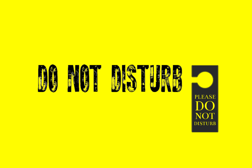 do not disturb font