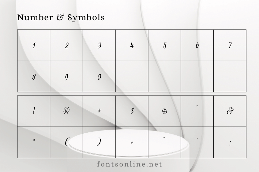 number and symbols of sailor moon font