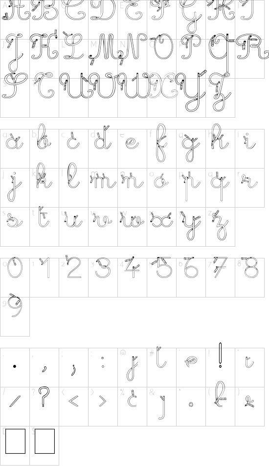 character map